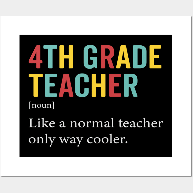 4th grade teacher Wall Art by busines_night